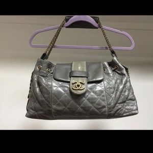 Authentic Chanel Bindi accordion hobo bag